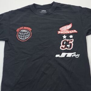 Black Graphic T-Shirt for Men Size Medium